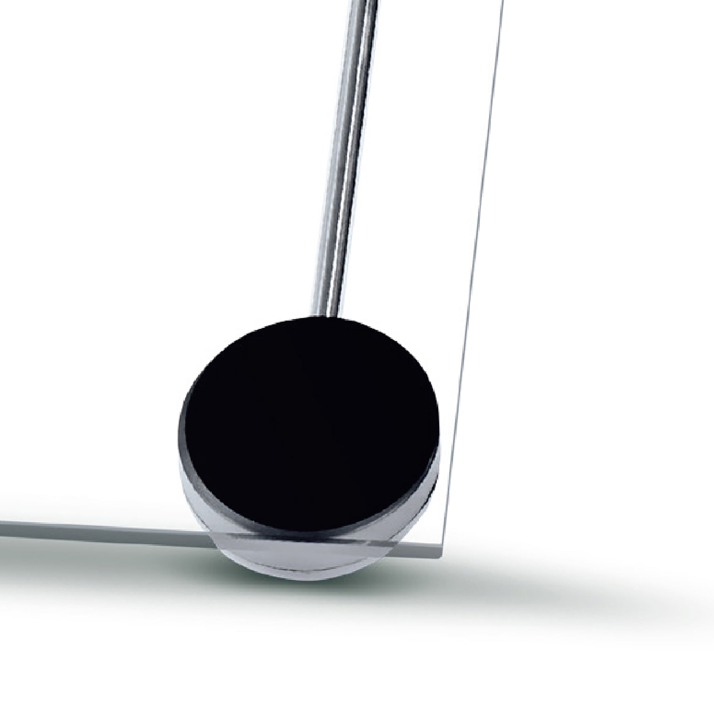 Electronic Bathroom Glass Scale Black/Clear