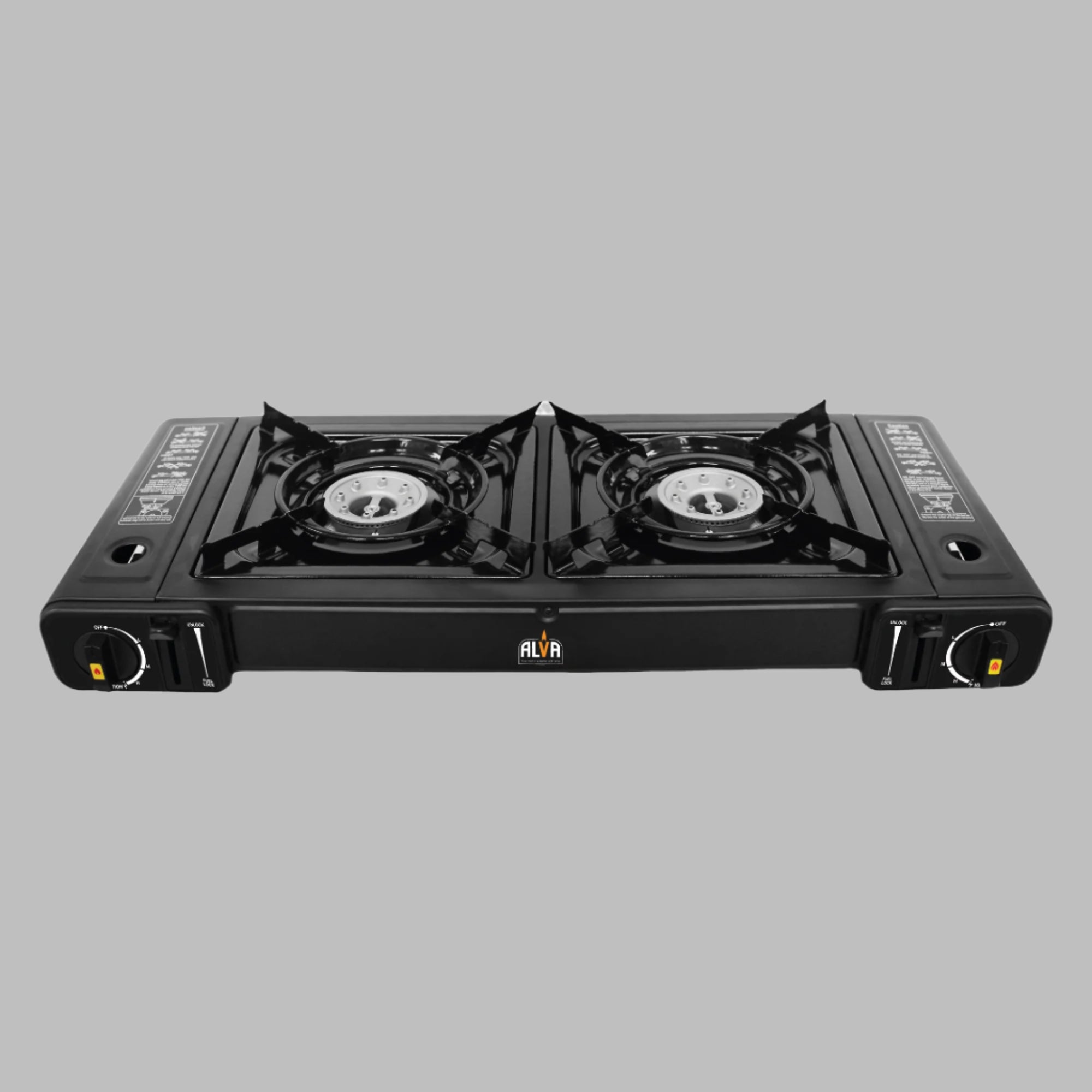 Double Burner Butane Gas Canister Stove 2 Plate