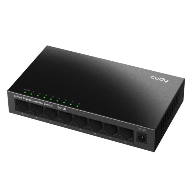8 Port Desktop Network Switch 10/100/1000 Mbps Cd Gs108
