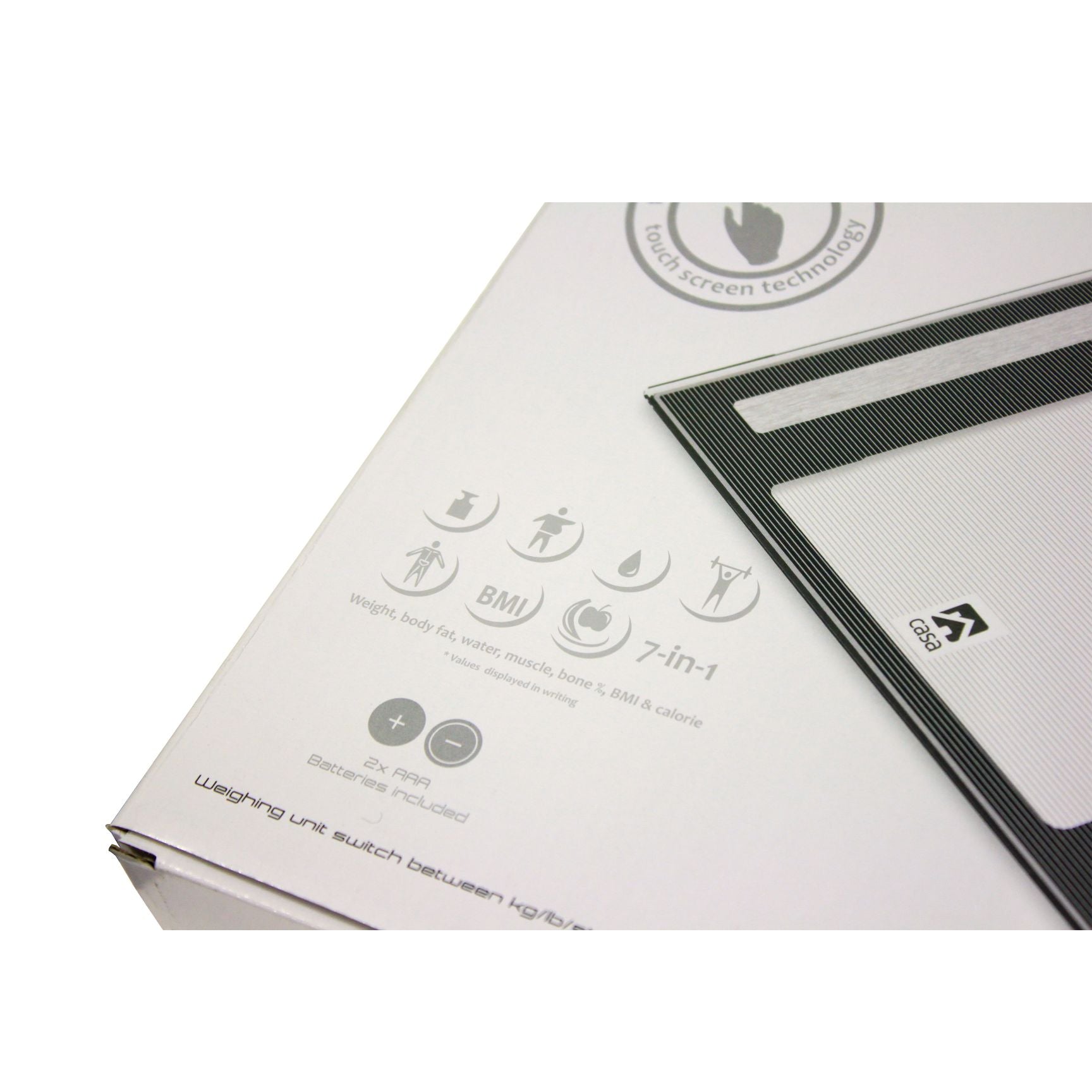 Electronic 7 In 1 Diagnostic Glass Bathroom Scale