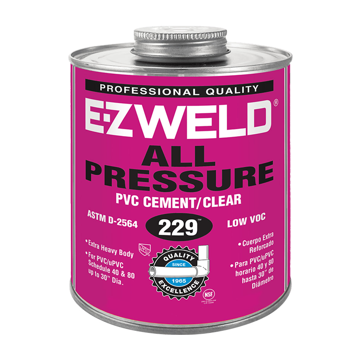 Ez Weld 229 Pvc Cement All Pressure Clear 237 Ml