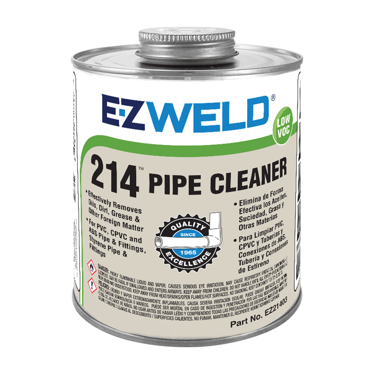 Ez Weld 214 Pipe Cleaner Clear 473 Ml