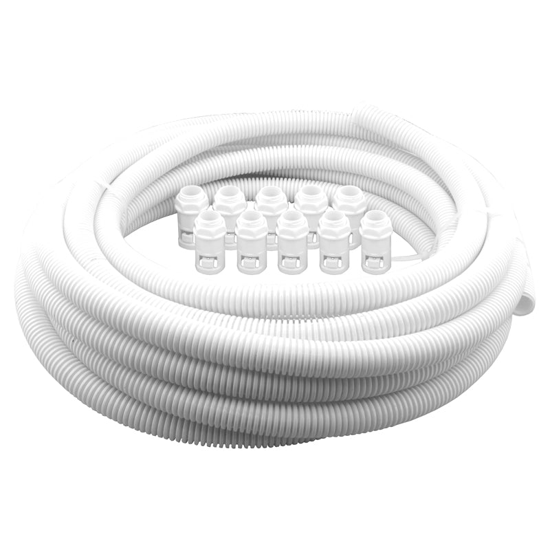 20mm White 10m Contractor Pack C/W 10 Glands - Livestainable.co.za