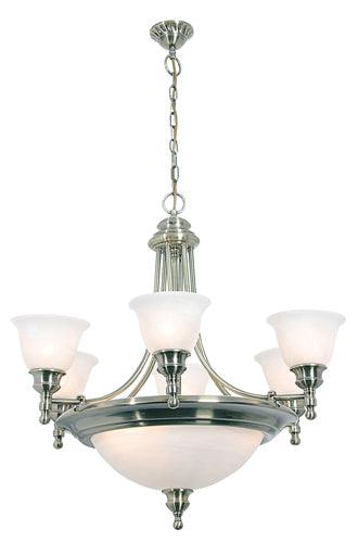 Grand Budapest 9 Lt Chandelier Satin Chrome - Livestainable.co.za