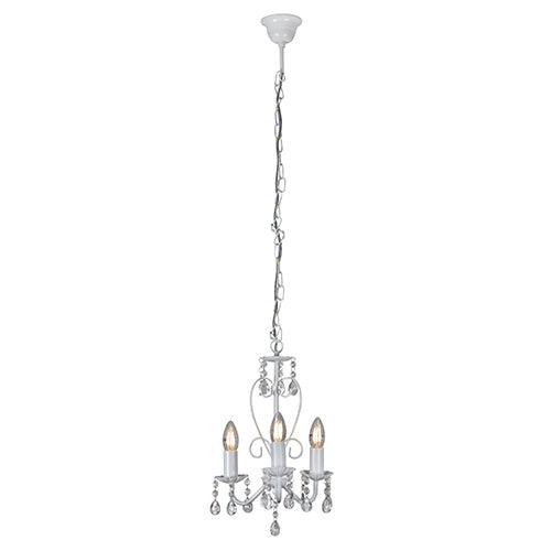 Cleo 3 Lt Chandelier 255mm White - Livestainable.co.za