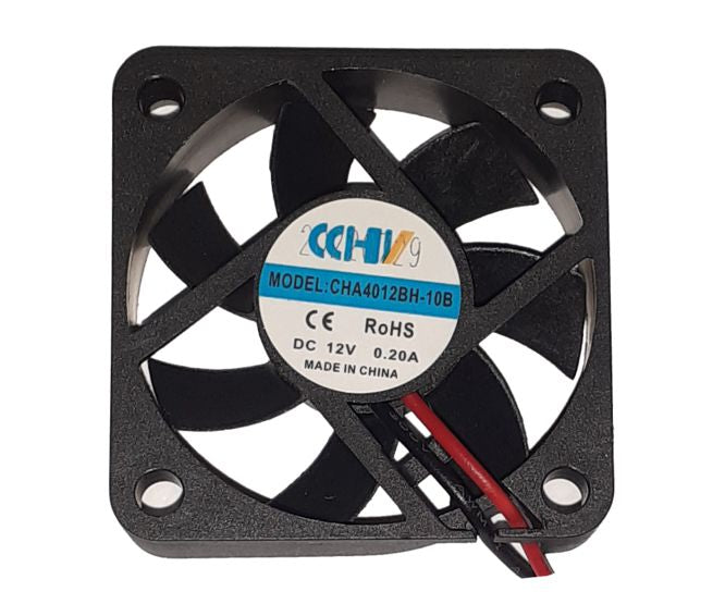 12 Vdc Fan Axial 40sqx10mm Ball 9.35 Cfm 0.2 A Cha4012 Bh 10 B