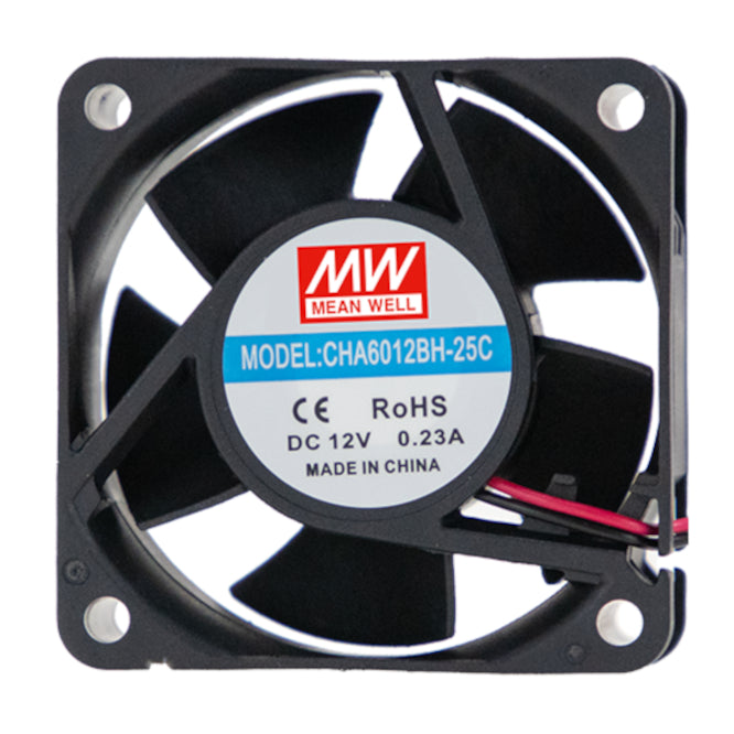 Axial Cooling Fan Ball Bearings 12 V 0.23 A 60sqx25mm Cha6012 Bh 25 C