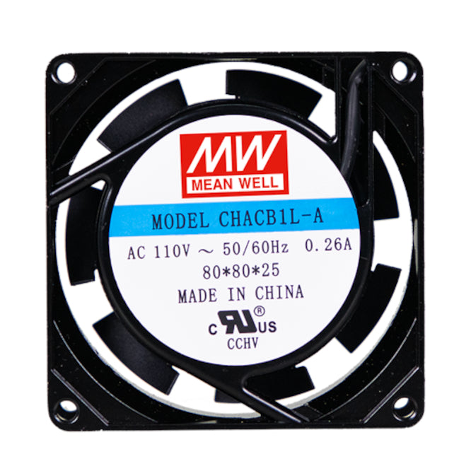 Axial Cooling Fan 80sqx25mm Ball 110 Vac 34 W 2550 Rpm Chacb1 L A 8025 B