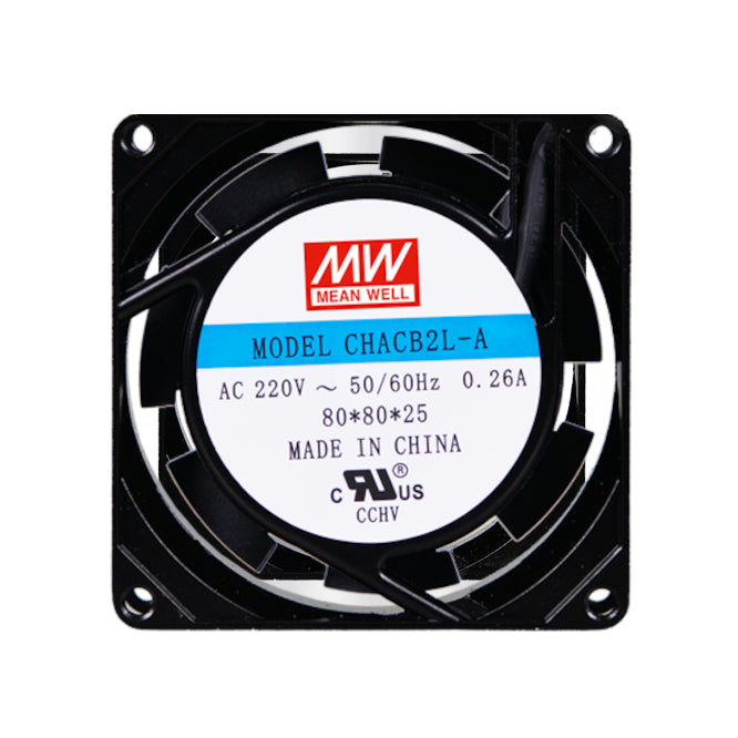 220 Vac Axial Cooling Fan 80sqx25mm Bal 20 Cfm Lead Chacb2 L A 8025 B