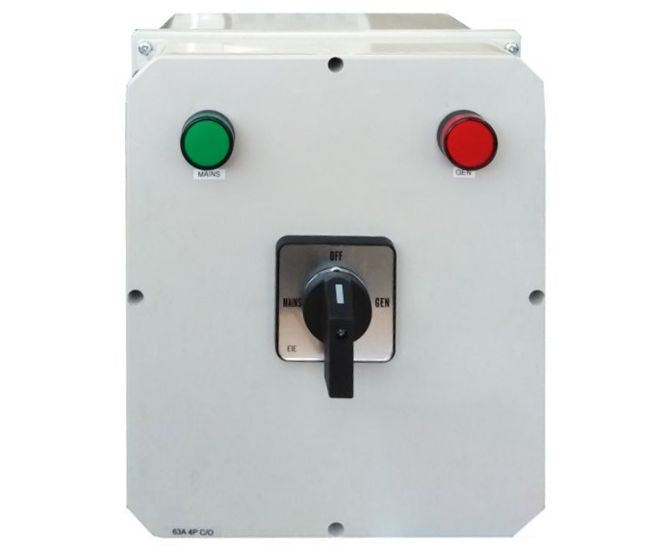 Change Over Switch 4 Pole Pvc Enc 63 A Cos 4 63 Enc