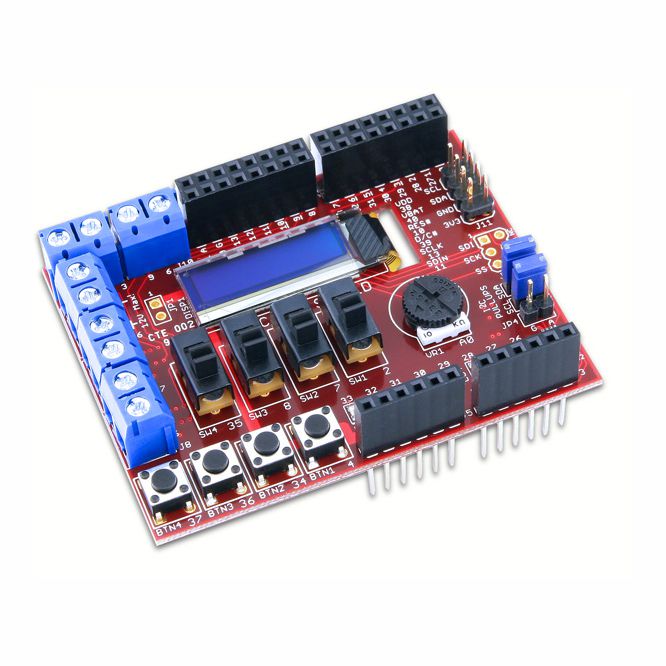 Shield Basic I/O Pcb Tdgl005 Chipkit Basic I/O Sh