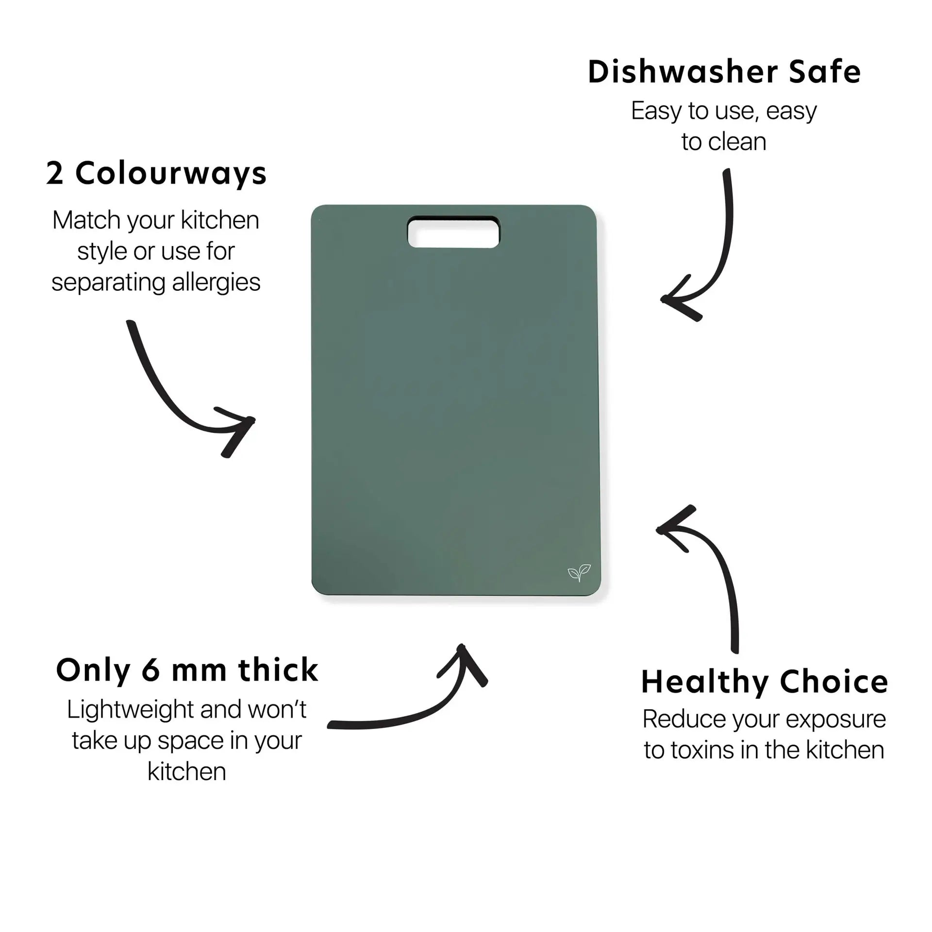 Wood Fibre Chopping Board - Eucalyptus-30 x 23 cm