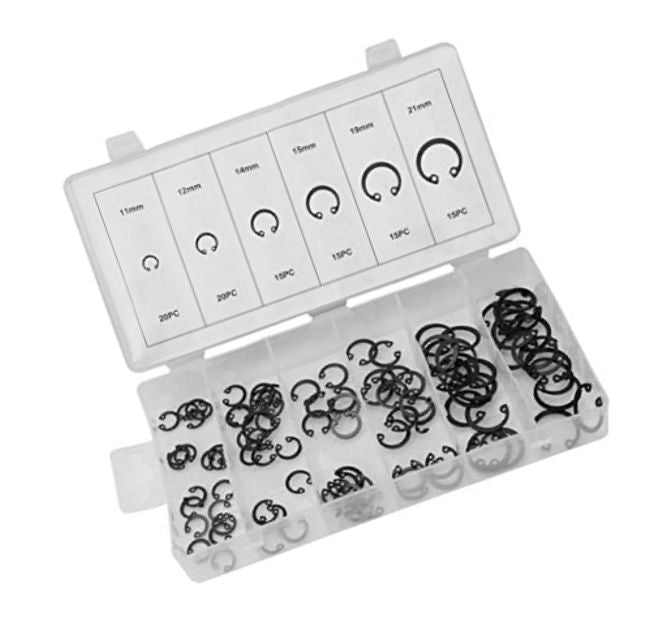 Asortment Of 100 Snap Ring / Circlips 190554