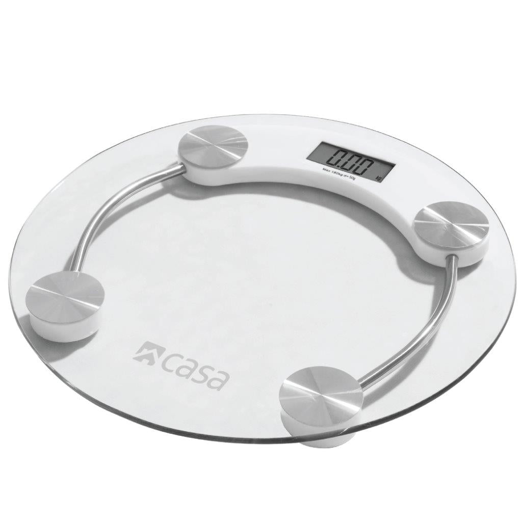 Electronic Bathroom Glass Scale Round