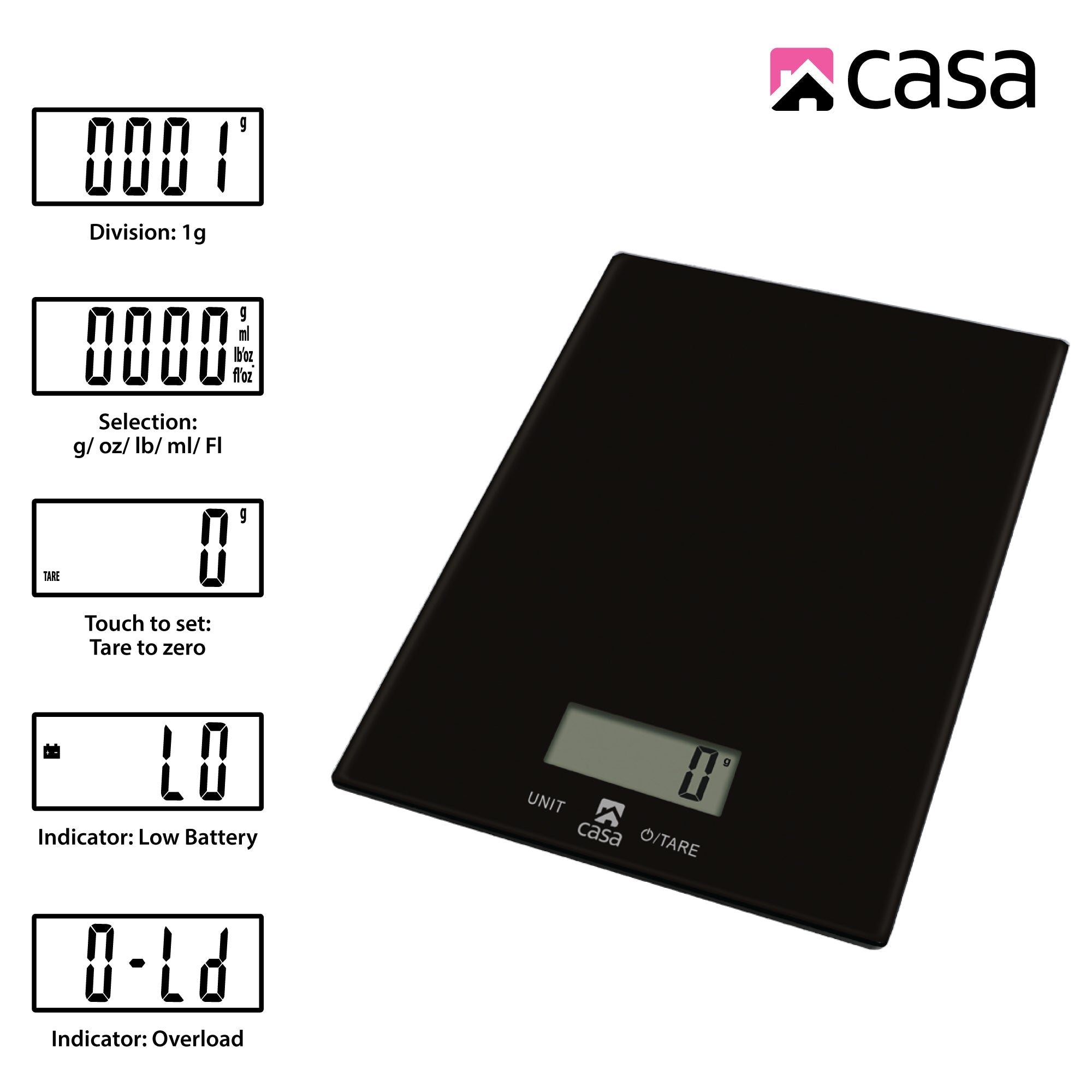 Kitchen Digital Scale Glass
