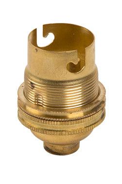 Lampholder B22 Brass 10mm Back Entry - Livestainable.co.za