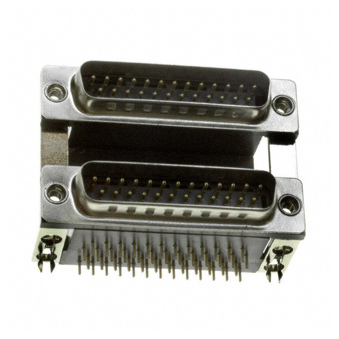 Dual Port D Sub Plug 25 W R/A Pcb Codd 25 Mm