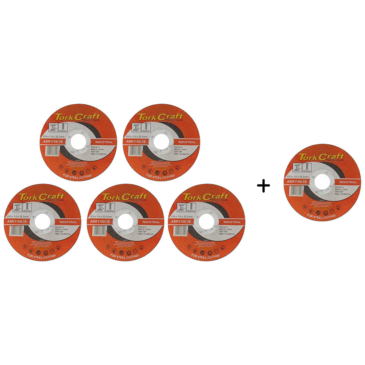 5 + 1 Free Cutting Disc Steel 115 X 1.0 X 22.2 Mm - Livestainable.co.za