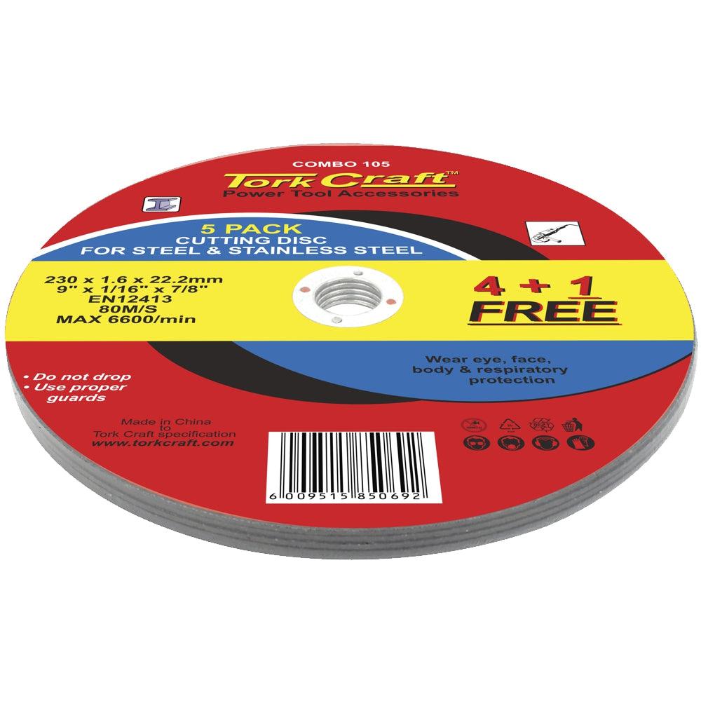 4+1 Free Cutting Disc Metal 230 X1.6 X22.22 Mm - Livestainable.co.za