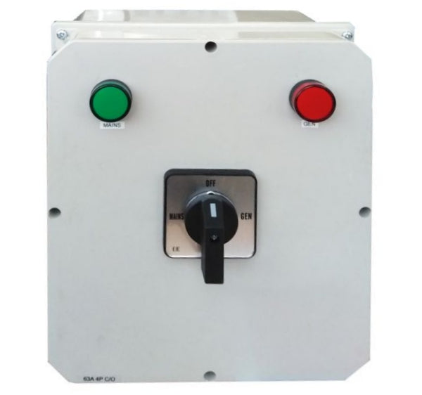 Change Over Switch 3 Pole Pvc Enc 63 A Cos 3 63 Enc