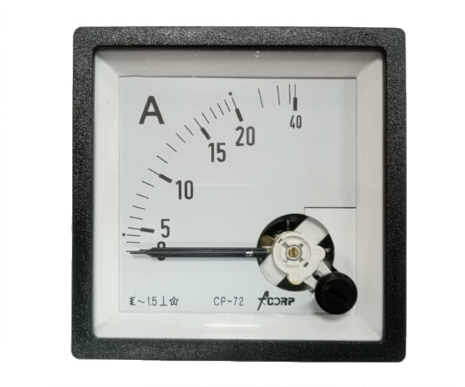 Ammeter 72mm 10 20 A Direct Am 72 10 20 A