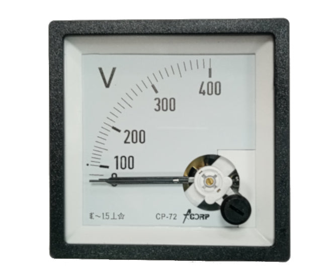 Voltmeter 72 Mm 0 400 Vac Cp 72 Ac 400 V