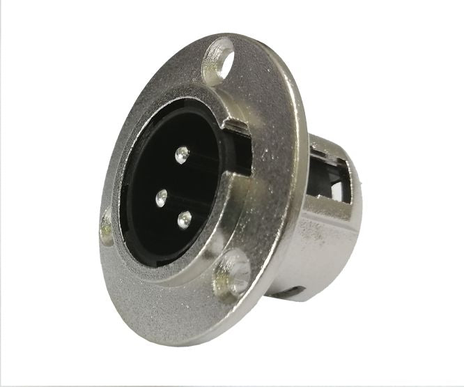 Chassis Mount Xlr Plug 3 Pin Round Connector Cp08 02802