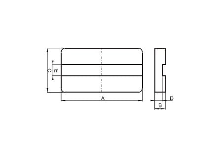 I Core 15.8x21.8x2.9 Clip Slot Planar Ferrite Cp42216 Ic