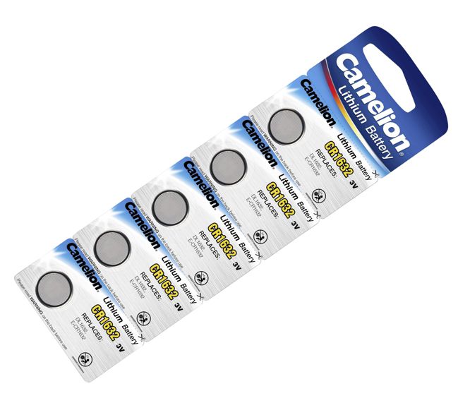 Lithium Coin Battery 3 V 220m Ah 16x3.2mm 5/Pack Cr1632 Bp5