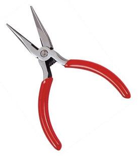 Serrated Long Nose Plier 125mm Red Handle Bk 071 - Livestainable.co.za