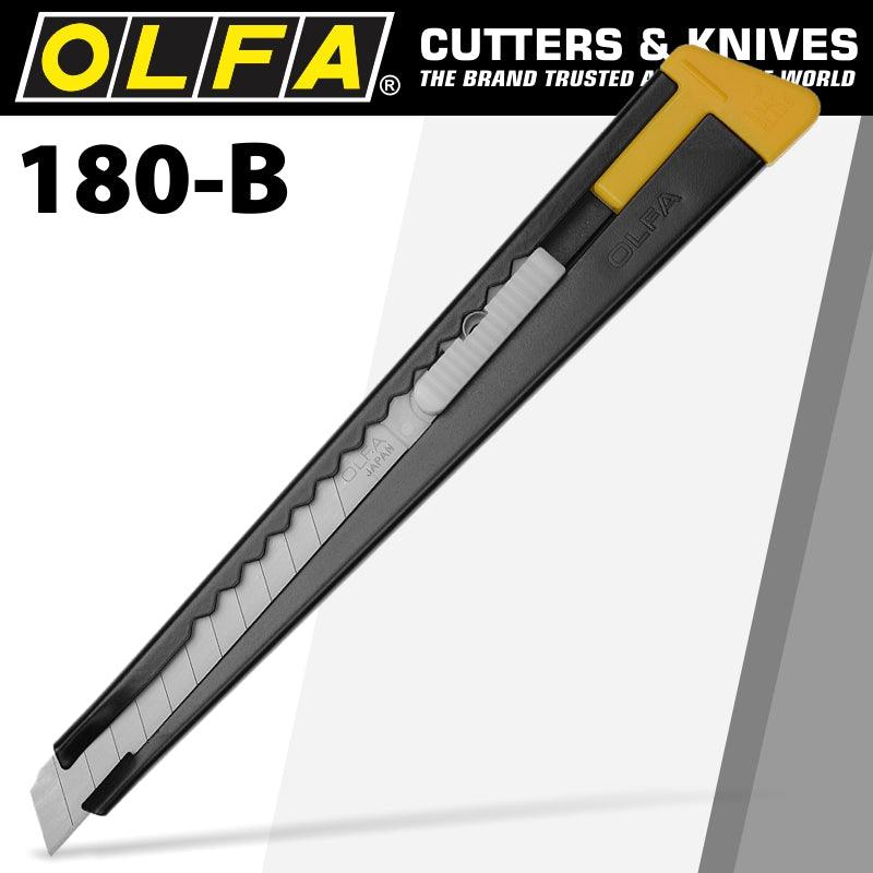 Olfa Model 180 Black Steel Snap Off Knife Cutter - Livestainable.co.za