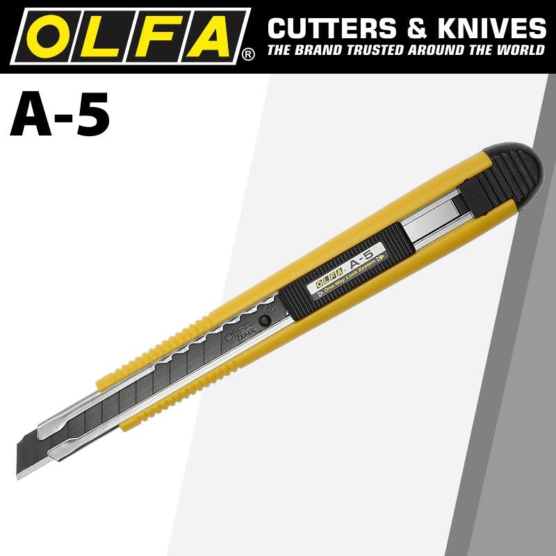 Olfa One Way Lock Cutter With Black Blade Snap Off Knife - Livestainable.co.za