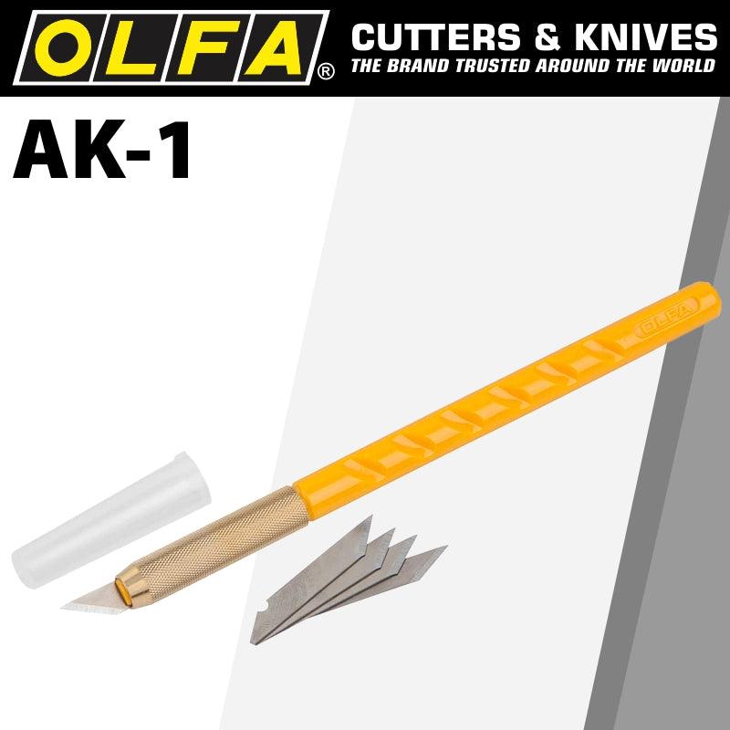 Olfa Cutter Model Ak 1 Art Knife X25 Spare Blades - Livestainable.co.za