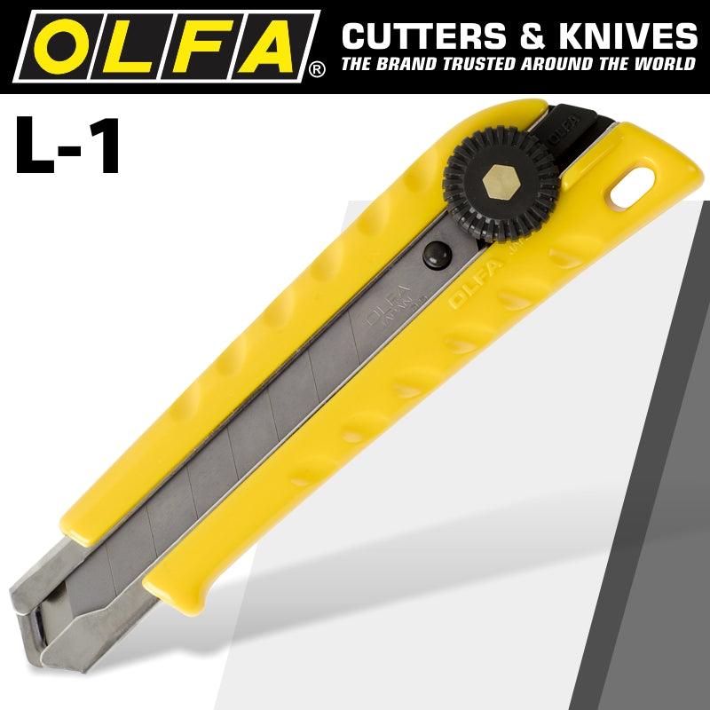 Olfa Cutter Model L 1 Heavy Duty Snap Off Knife 18 Mm - Livestainable.co.za