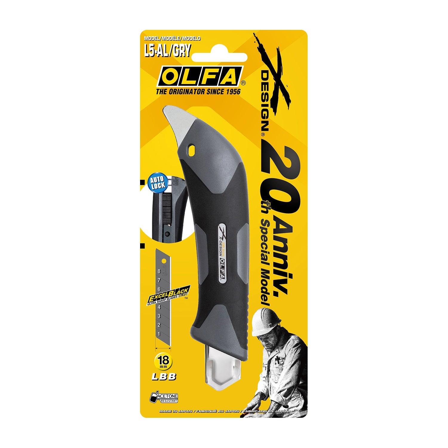 Olfa Cutter Heavy Duty Cutter Gray Auto Lock - Livestainable.co.za