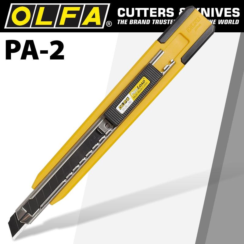 Olfa Pro Load Multi Blade Auto Load Cutter Snap Off Knife Cutter 9mm - Livestainable.co.za