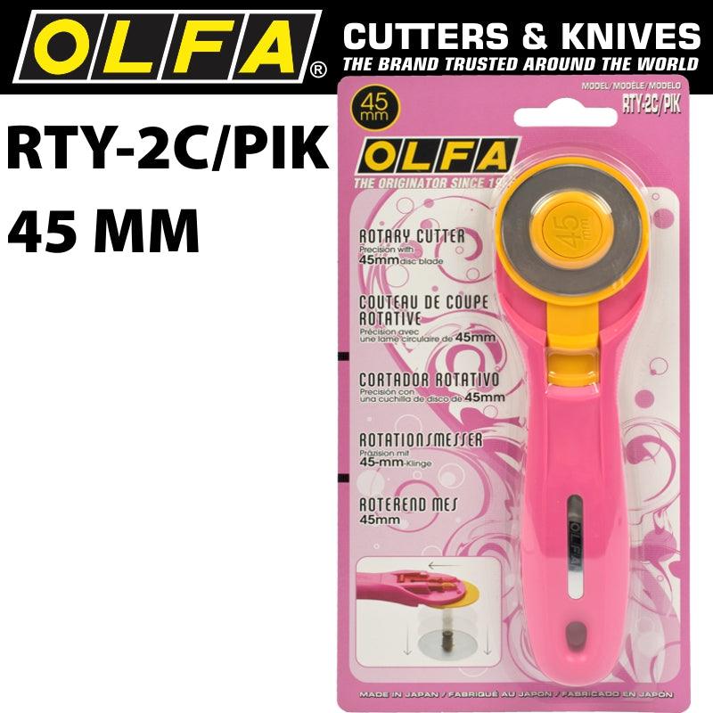 Olfa Rotary Splash Cutter 45 Mm Blade R/L Handed Pink - Livestainable.co.za