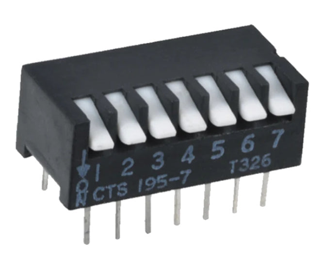 Dip Switch Piano 6 W L/P Pcb Cts 195 6