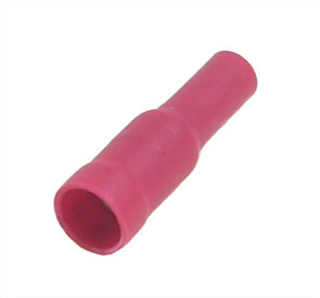 Bullet Insulated Socket Terminal 4mm Red Frd1.25 156