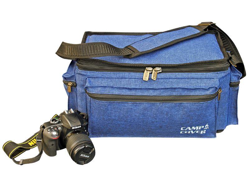 Camp Cover Camera Bag Cotton Navy - Livestainable.co.za