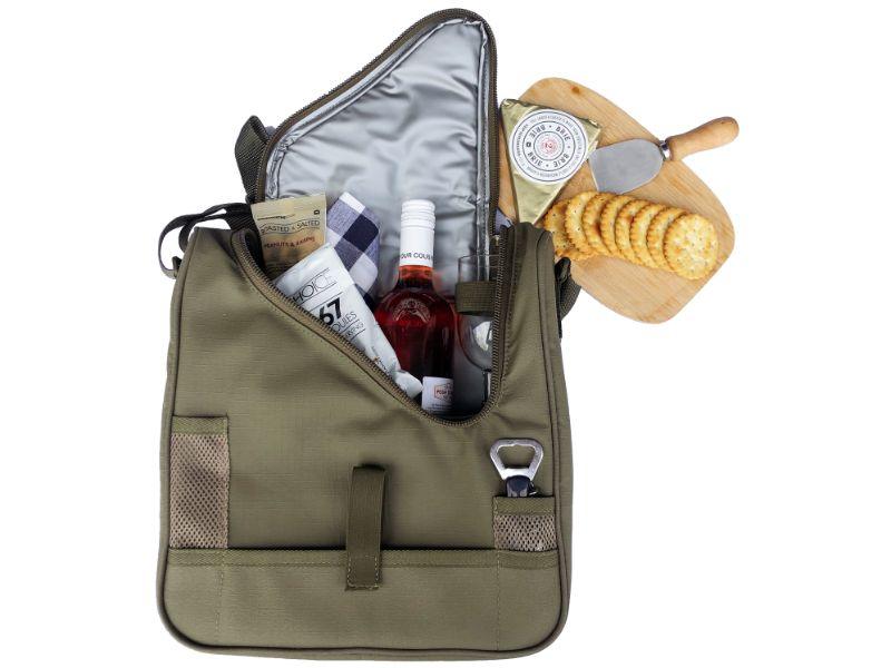 Camp Cover Cooler Cheese And Wine Ripstop Khaki - Livestainable.co.za