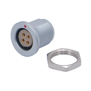 Receptacle Panel Mount 4 W D104 A037 130