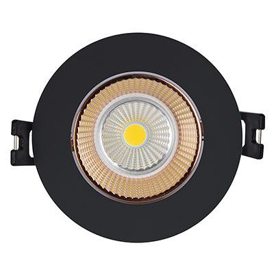 Tilt D/Light Polycarbonate 90mm Dia Black/Rose Gold Excl L/Holder - Livestainable.co.za