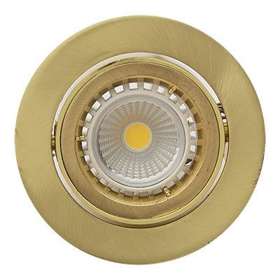 Tilt Twist D/Light 94mm Dia Satin Brass - Livestainable.co.za