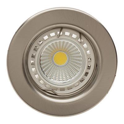 Straight Round D/Light 80mm Dia Satin Chrome - Livestainable.co.za