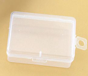 Transparent Plastic Box With Flip Lid 68x50x24 D325