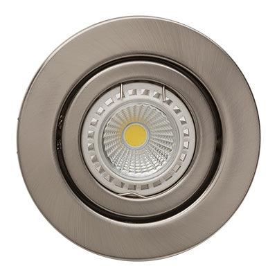 Tilt Round D/Light 105mm Dia Satin Chrome - Livestainable.co.za