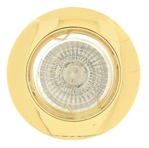 Straight Curved Rim D/Light 78mm Dia Polished Brass - Livestainable.co.za