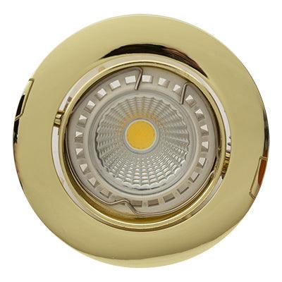 Tilt Curved Rim D/Light 83mm Dia Polished Brass - Livestainable.co.za