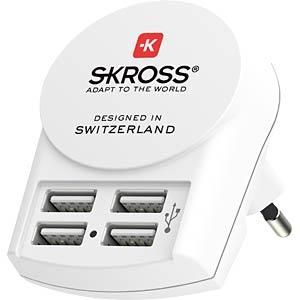 SKROSS - Euro USB Charger 4x Type A - Livestainable.co.za